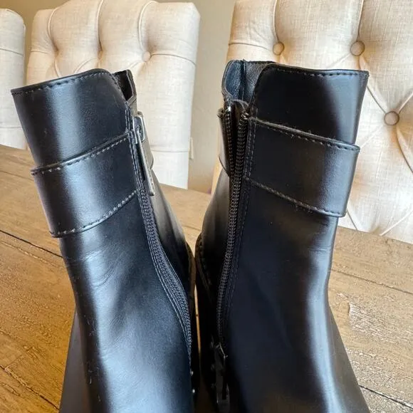 Killstar Women's Size 5 Gothic Platform Boots Metal Stud Punk Combat Military
