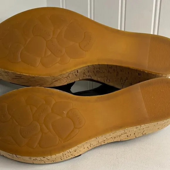 Kork-Ease Womens Andi Black Sandals Size 10