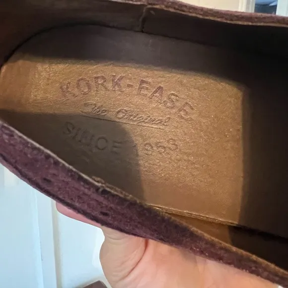 Kork Ease Womens Bailee Kiltie Casual Burgundy Suede Monk Strap Shoes Size 9M