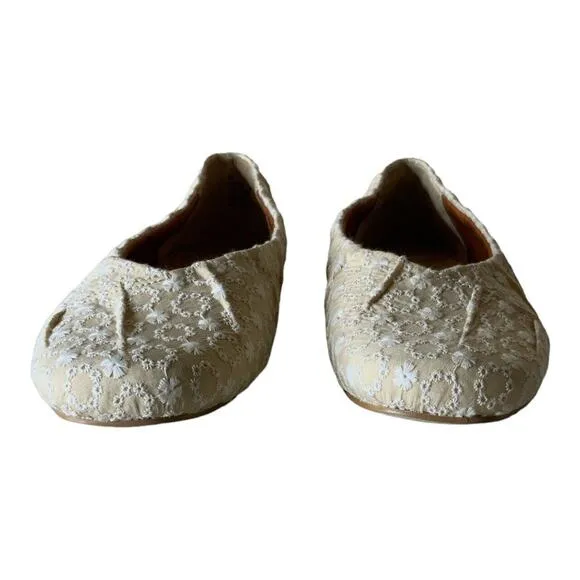 Korks Flats Palmer Ballet Eyelet Fabric Upper Women's Size 8M Shoes NEW