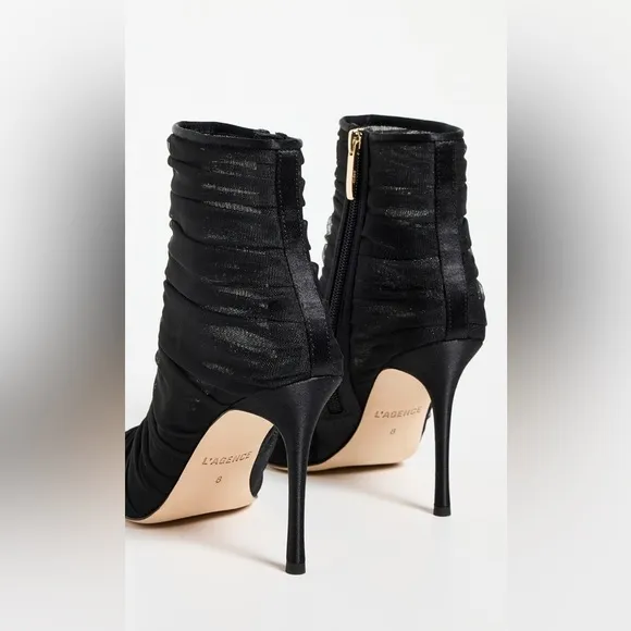 L'AGENCE Noemie Boots Black Size 11