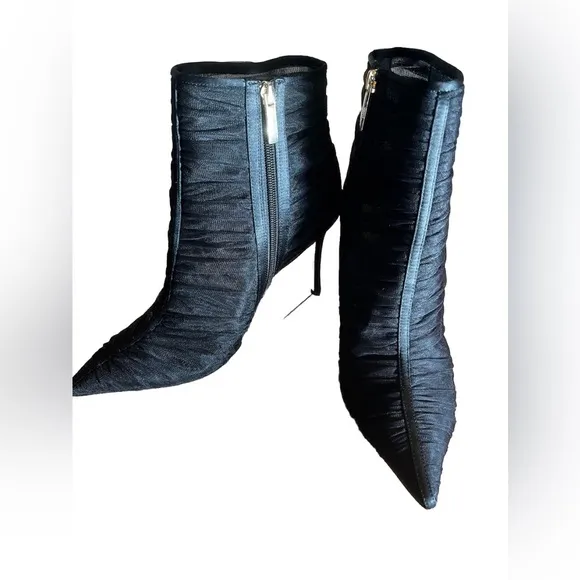 L'AGENCE Noemie Boots Black Size 11