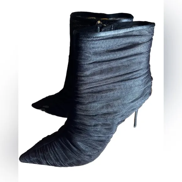 L'AGENCE Noemie Boots Black Size 11