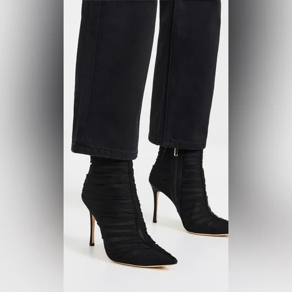 L'AGENCE Noemie Boots Black Size 11