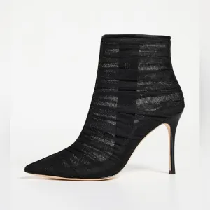 L'AGENCE Noemie Boots Black Size 11