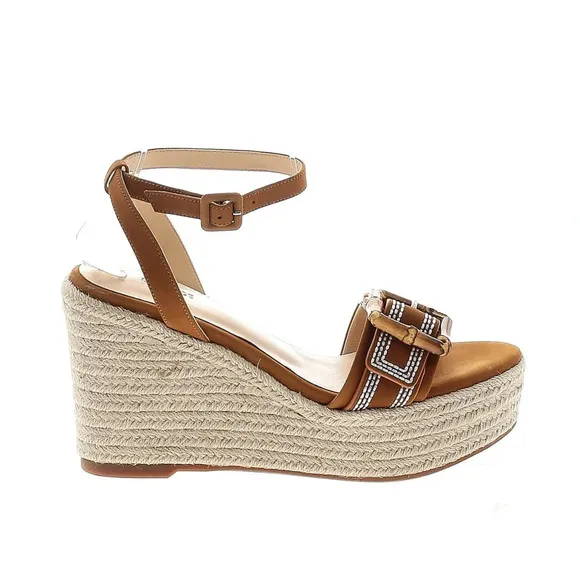 L’agence platform sandals Aurora ankle strap espadrilles size 8 new without box