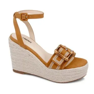 L’agence platform sandals Aurora ankle strap espadrilles size 8 new without box