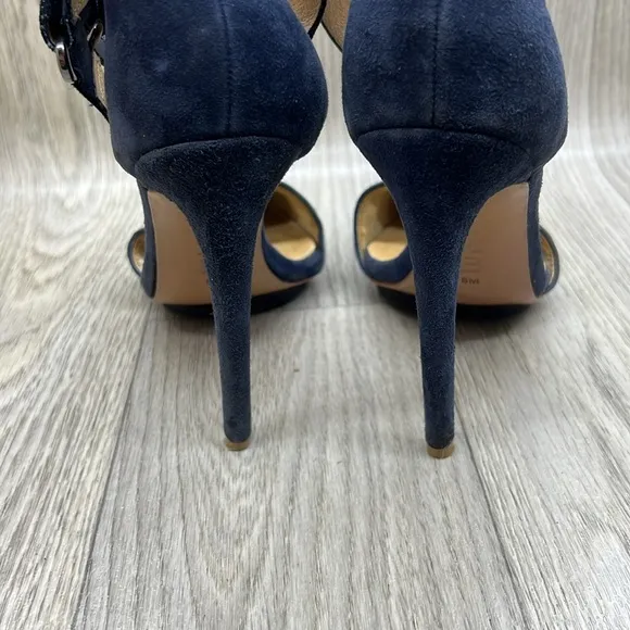 L.A.M.B Gwen Stefani Suede Pointed Toe Stiletto Heels