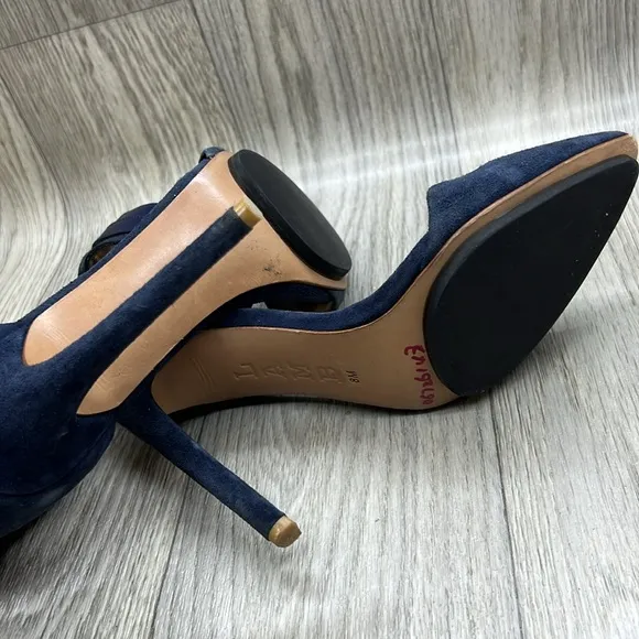 L.A.M.B Gwen Stefani Suede Pointed Toe Stiletto Heels