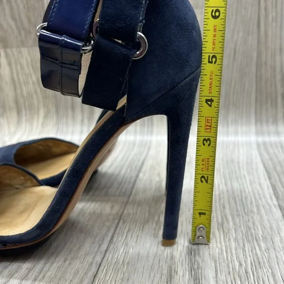 L.A.M.B Gwen Stefani Suede Pointed Toe Stiletto Heels