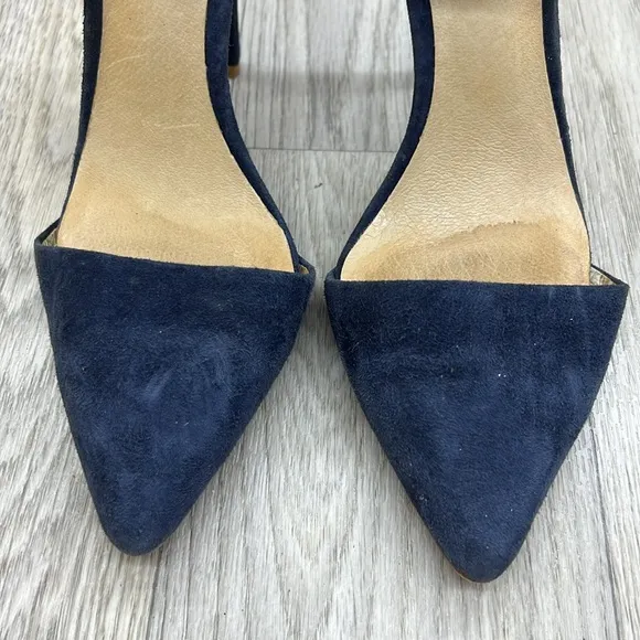 L.A.M.B Gwen Stefani Suede Pointed Toe Stiletto Heels