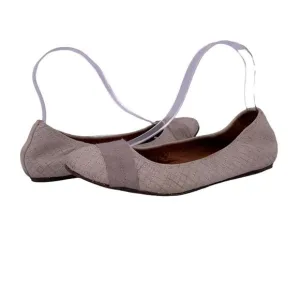 LANVIN Cream Quilted Leather Ballet Flats Size 8 Shoes