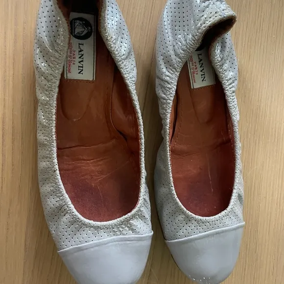 LANVIN PARIS BALLET FLATS SIZE 38