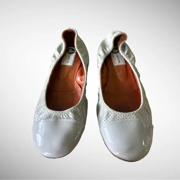 LANVIN PARIS BALLET FLATS SIZE 38