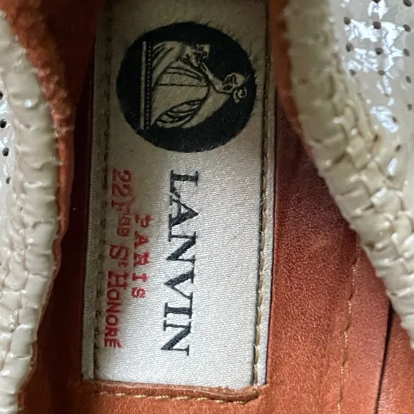 LANVIN PARIS BALLET FLATS SIZE 38