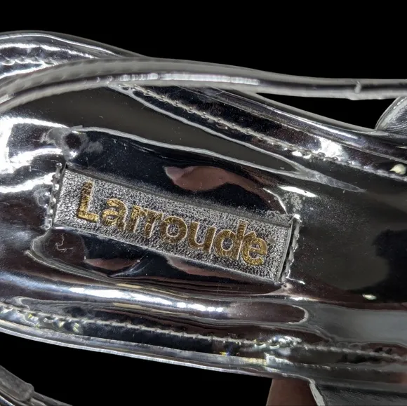 Larroude Ines Pump In Silver Specchio... Size 9.5