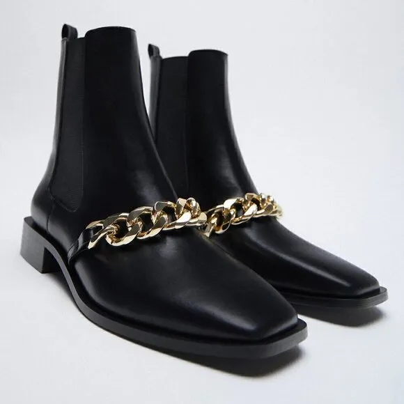 LAST ONE!!! ZARA Square Toe Boots