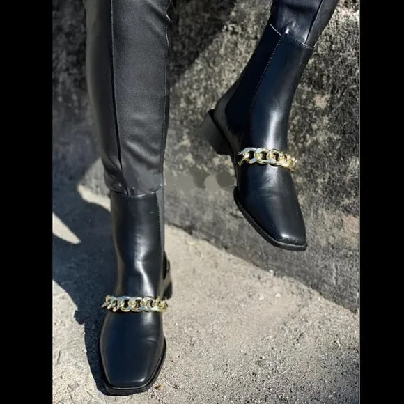 LAST ONE!!! ZARA Square Toe Boots