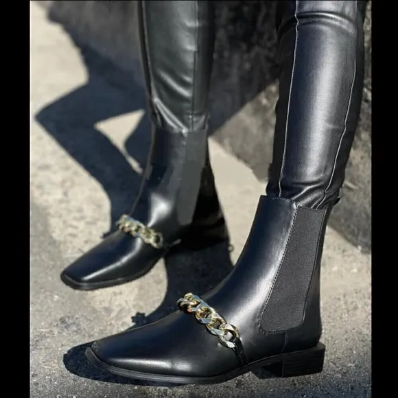 LAST ONE!!! ZARA Square Toe Boots