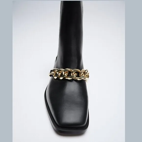 LAST ONE!!! ZARA Square Toe Boots