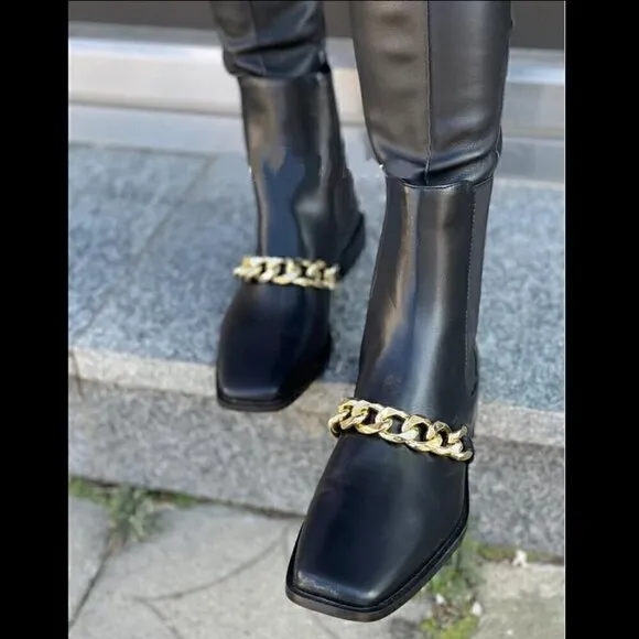 LAST ONE!!! ZARA Square Toe Boots