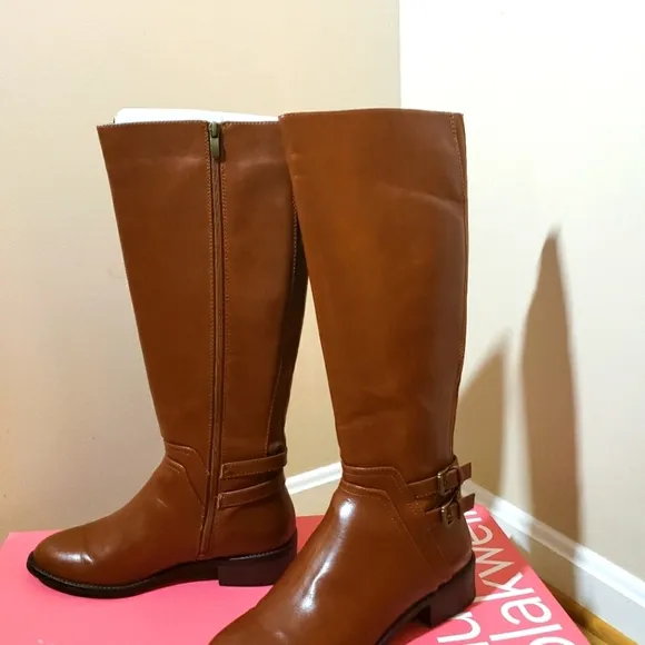 Lauren Blakwell Womens Lydia Riding Boot In Cognac Brown