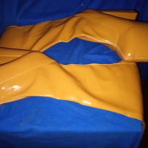 Lemon Drop by Privileged TO THE SKY Thigh High Platform Boots ( BRAND NEW !!!! )