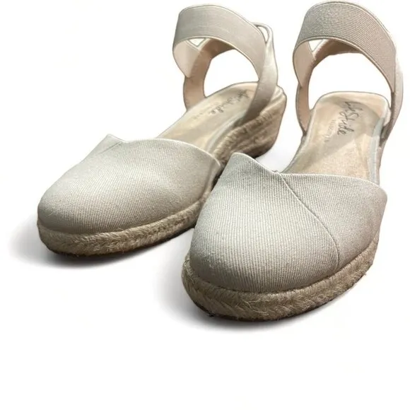 Life Stride Women's Kimmie Medium Espadrille Wedge Sandals, Size 9 M, New