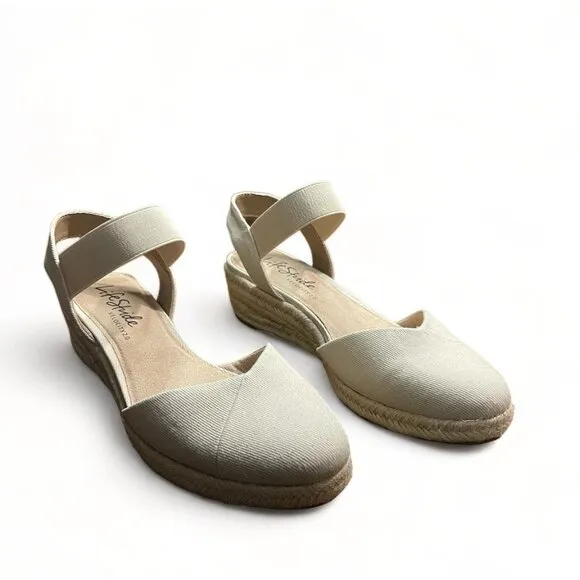 Life Stride Women's Kimmie Medium Espadrille Wedge Sandals, Size 9 M, New
