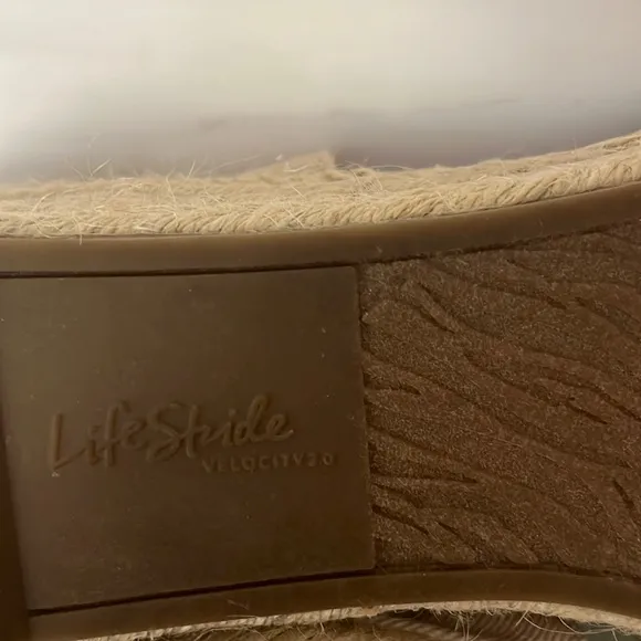 LifeStride Katrina Canvas Espadrille Wedge Sandals