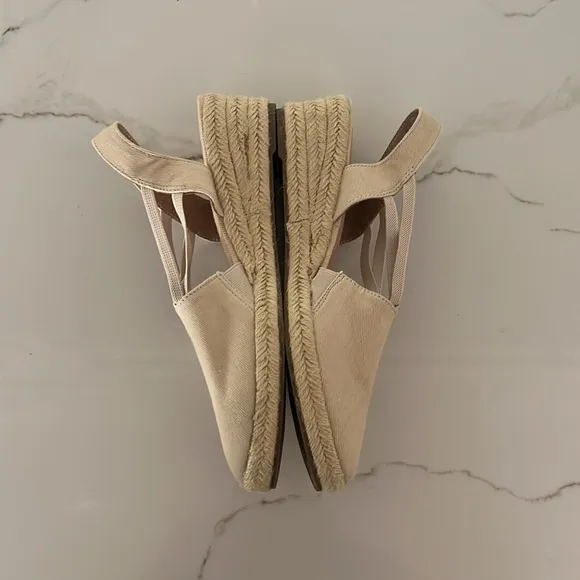 LifeStride Katrina Canvas Espadrille Wedge Sandals