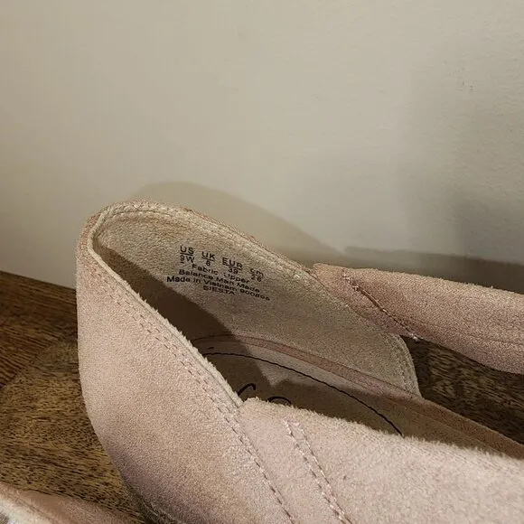 LifeStride Soft System Blush Pink Siesta Espadrille Wedge Sandal-Size 9