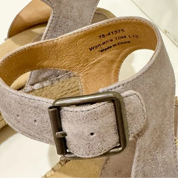 LIKE NEW Johnston &amp; Murphy Angela Espadrille Wedge Sandal 10