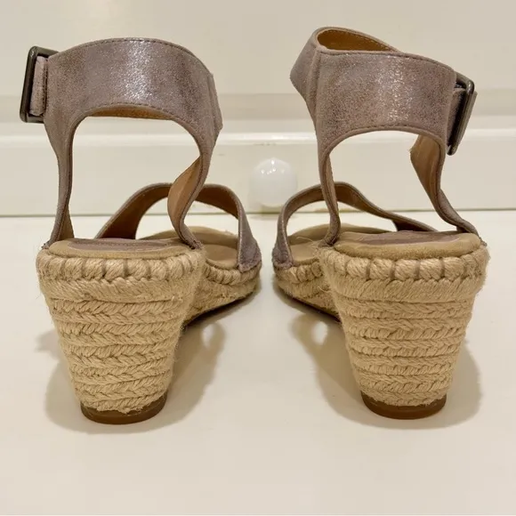 LIKE NEW Johnston &amp; Murphy Angela Espadrille Wedge Sandal 10