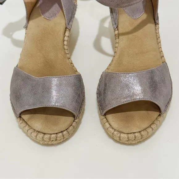 LIKE NEW Johnston &amp; Murphy Angela Espadrille Wedge Sandal 10