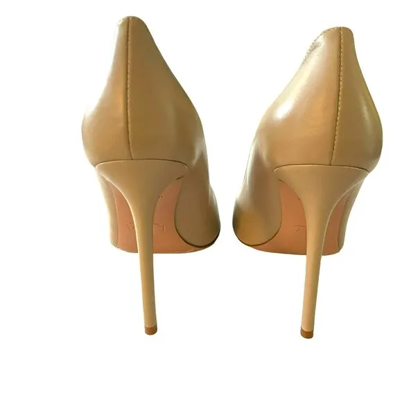 Lita by Ciara $348 Made In Italy Beige Pointed Toe Heel Pump Shoes Size 41 10.5