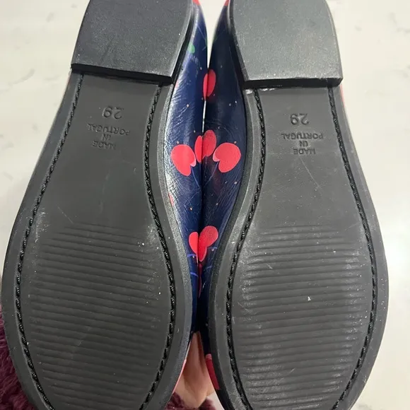 Little Marc Jacobs Blue and Red Cherry and dog face dress shoes