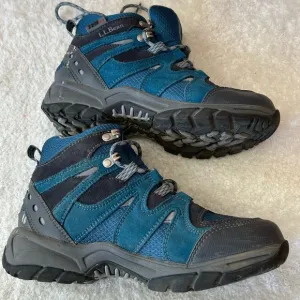 LL BEAN Kids Blue/Gray Boots‎ Size 6