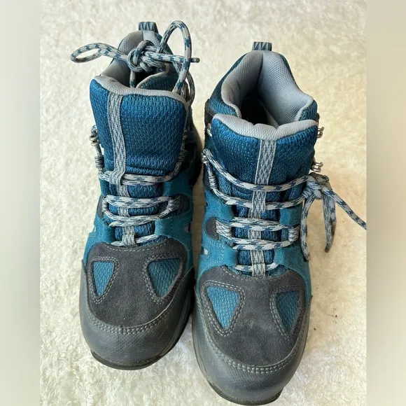LL BEAN Kids Blue/Gray Boots‎ Size 6