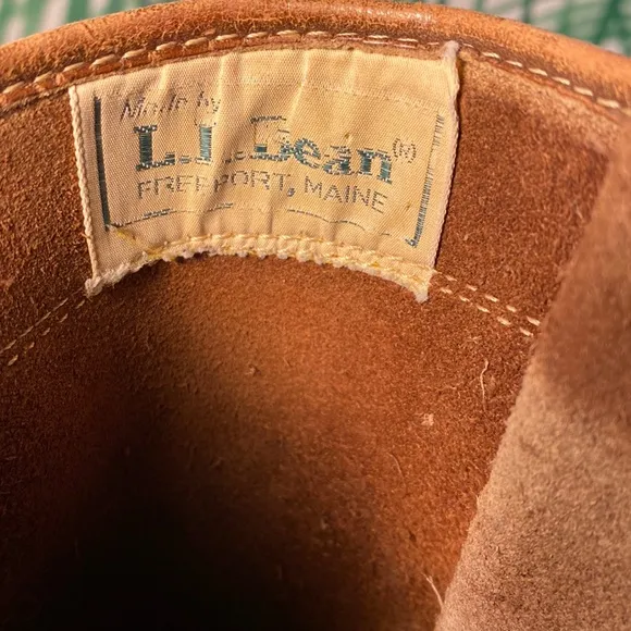 L.L. Bean Vintage 14” Bean Boots Brown Leather Waterproof Duck Boots Men’s 8
