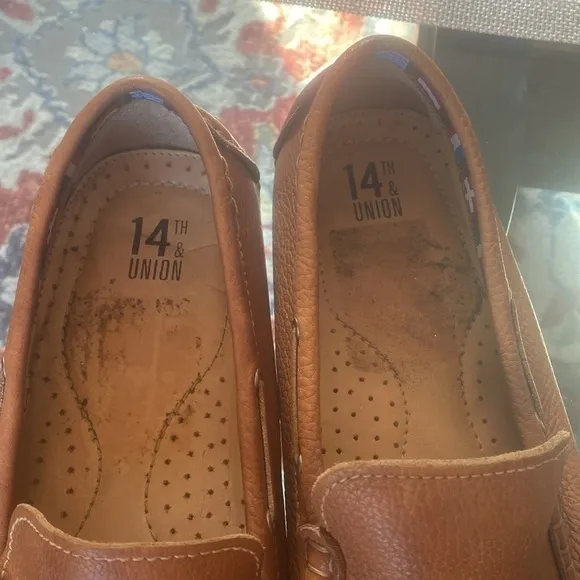 Loafers 14th &amp; UNION leather shoes 11 M,100% leather