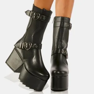 LOCKHEART ESSENCE Size: 10 Platform Boots (Fast ship) (Brand New)