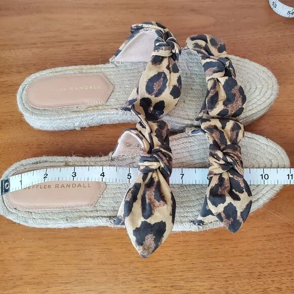 Loeffler Randall Daisy Espadrille Sandals Bows Summer Platform Shoes SZ41/US10.5