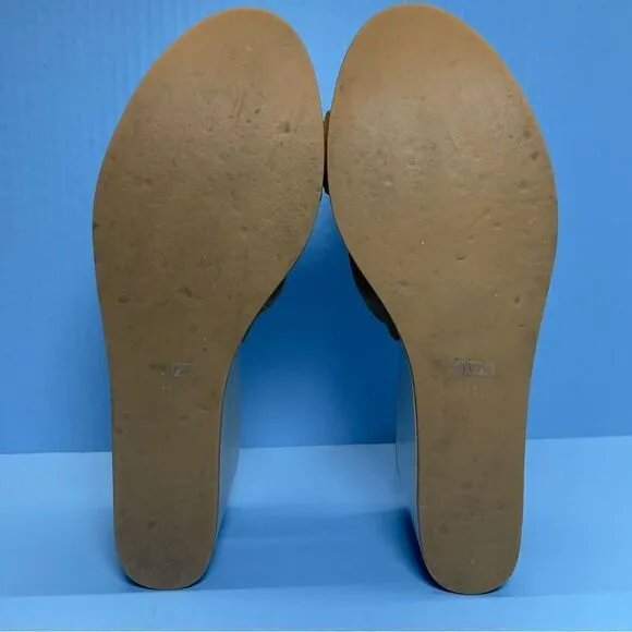 Loeffler Randall Taylor Platform Wedge Heel Sandals in Sienna Tan Suede 11