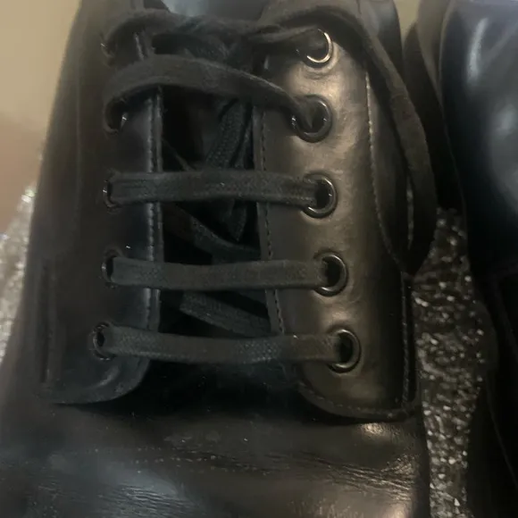 Louis Vuitton Paris Black Leather Dress Shoes