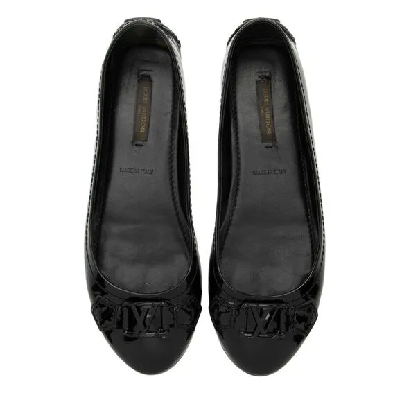 Louis Vuitton Patent Leather Oxford Ballet Flats - Size 6 / 36