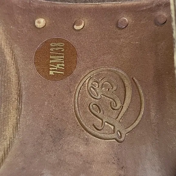 Lucky Brand Bellamy Tan Suede Leather Pull-on Chelsea Ankle Bootie Size …