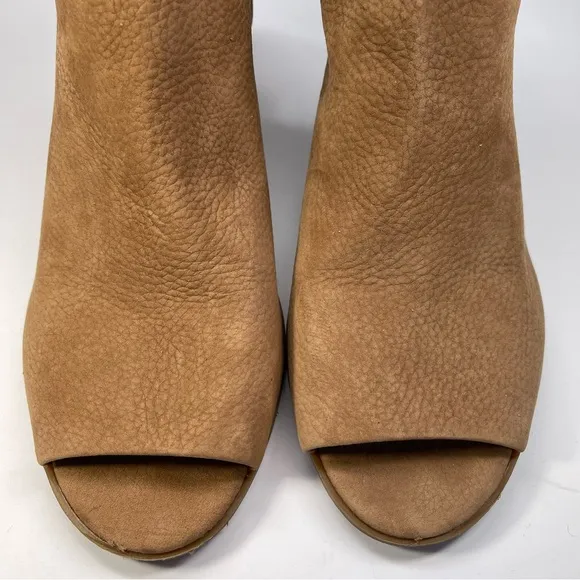 Lucky Brand Booties Size 10M Women's Bray Buckle Slingback Peep-Toe