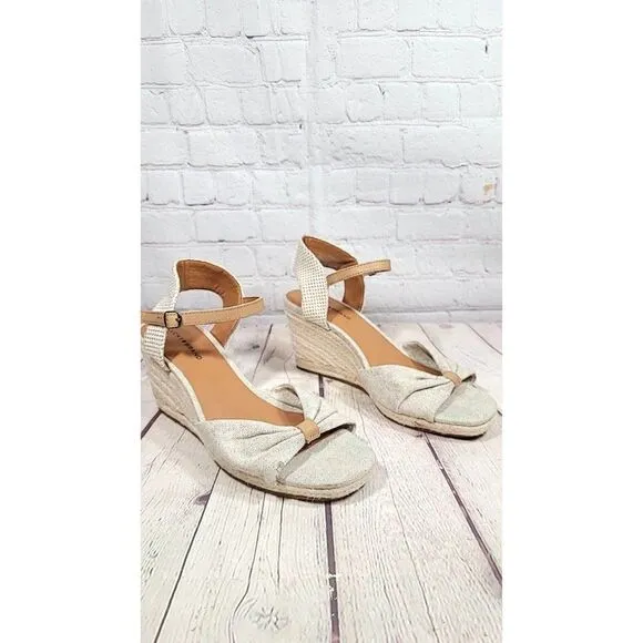 Lucky Brand Macrimay Espadrille Wedge Sandals Women's Size 8.5