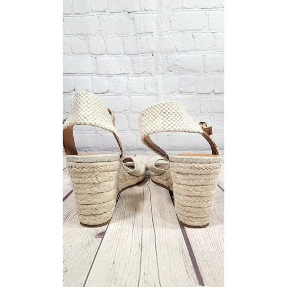 Lucky Brand Macrimay Espadrille Wedge Sandals Women's Size 8.5